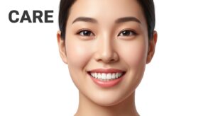 치료 후 건강하고 깨끗한 구강 환경과 밝은 미소를 보여주는 환자의 이미지